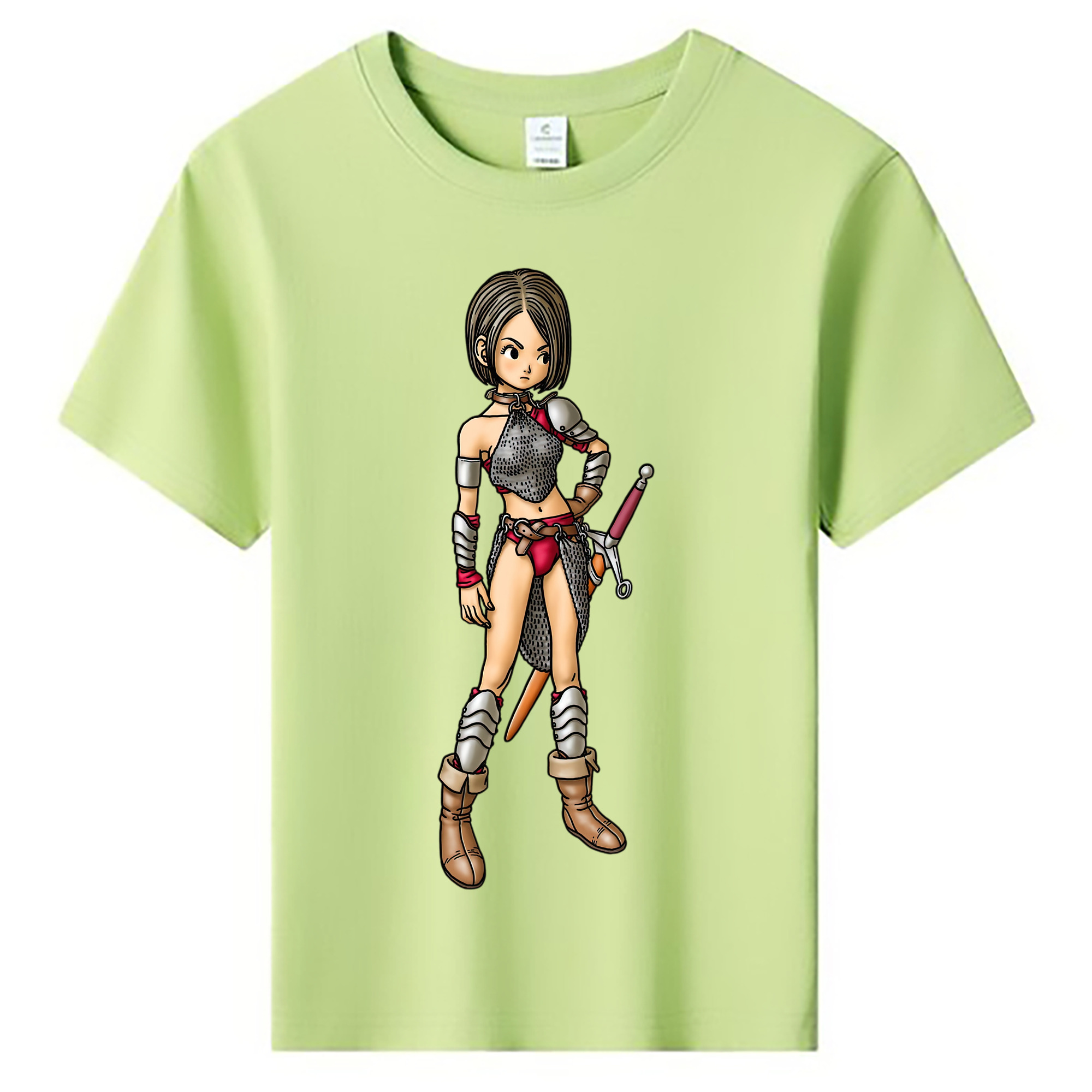 （画像用） ドラゴンクエスト Doragon Kuesuto Dragon Quest 綿100％キッズTシャツ（フロントプリント）